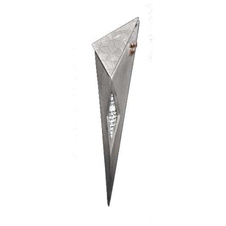 Modern Gray Patchwork Mezuzah Case | Mezuzahs | Judaica